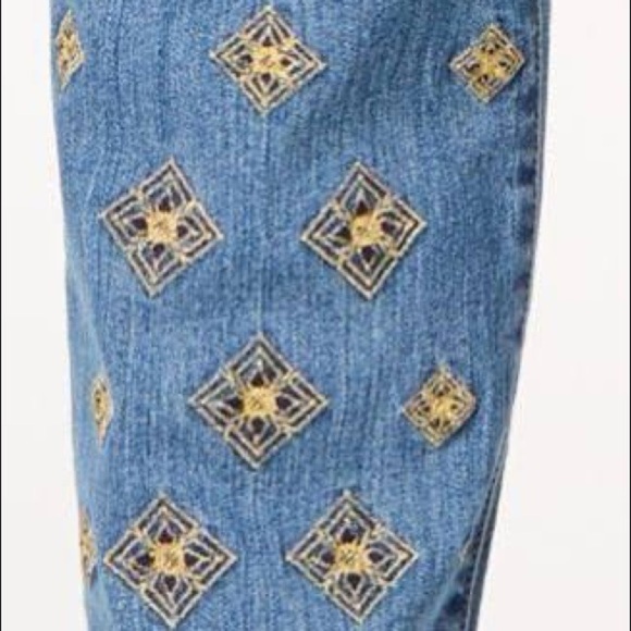 Charter Club Straight Leg Embroidered Leg Jeans - Picture 7 of 10